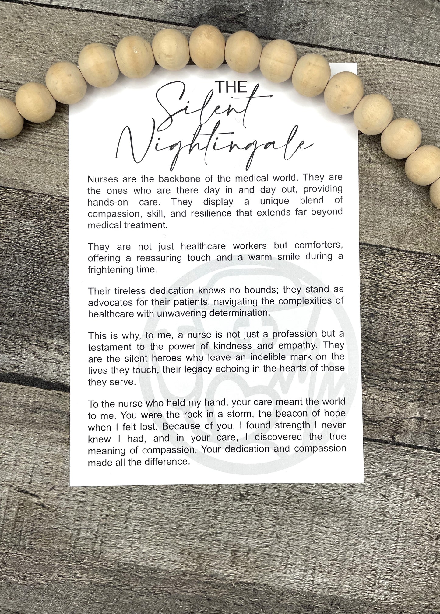 The Silent Nightingale - Nurse Story Ornament