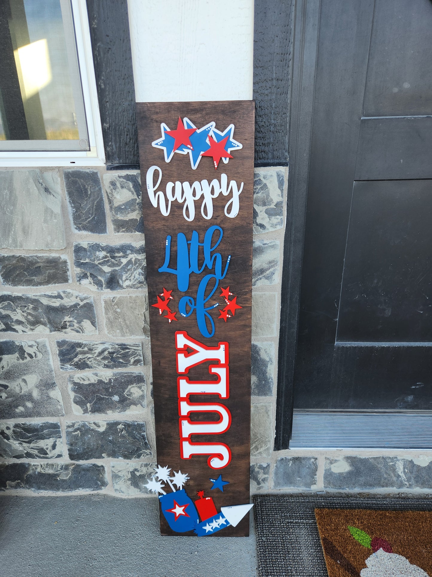 4th of July Porch Leaner
