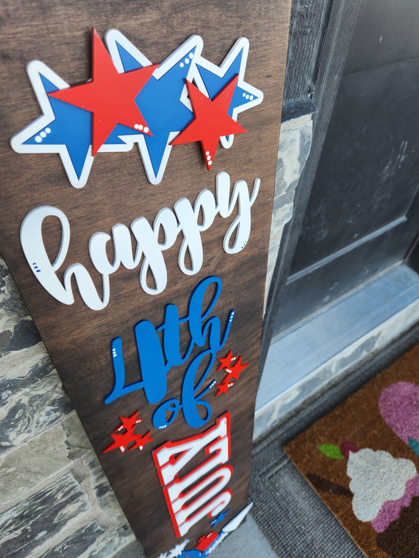 4th of July Porch Leaner