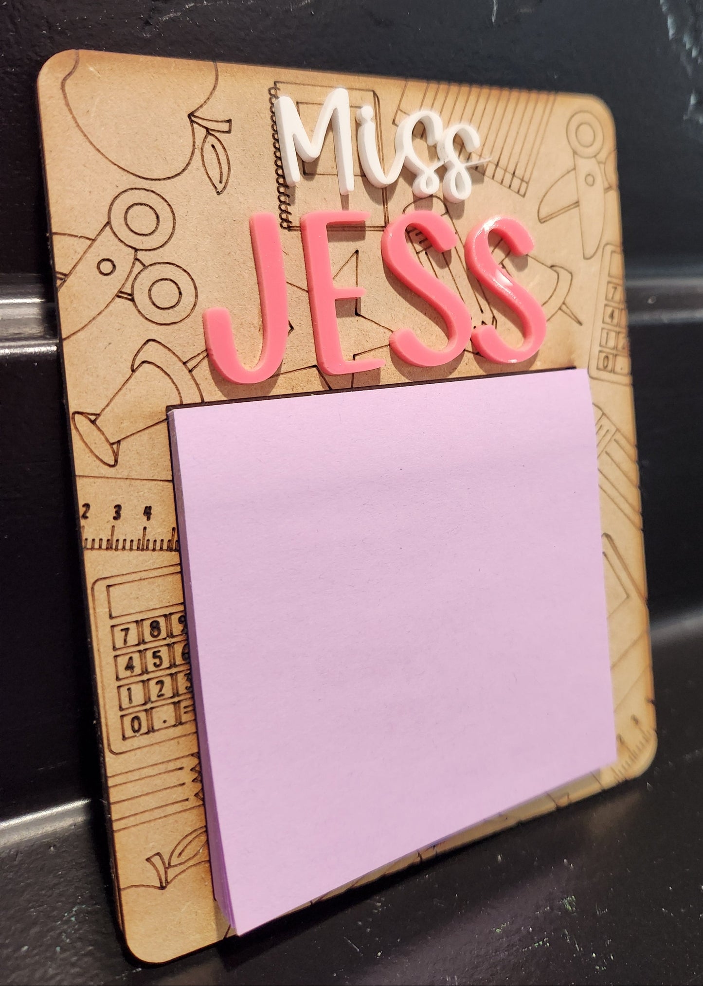 Teacher Sticky Note Holder