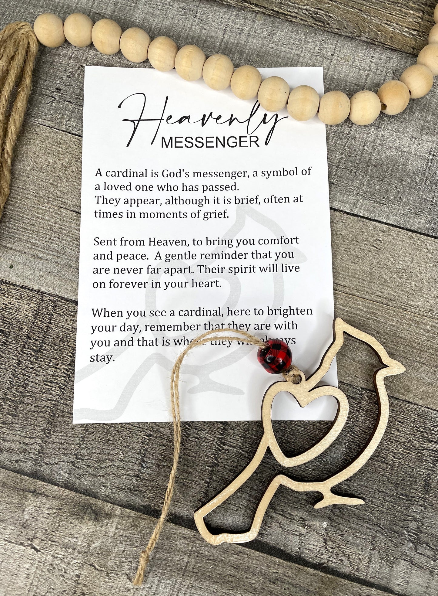 Heavenly Messenger - Cardinal Story Ornament