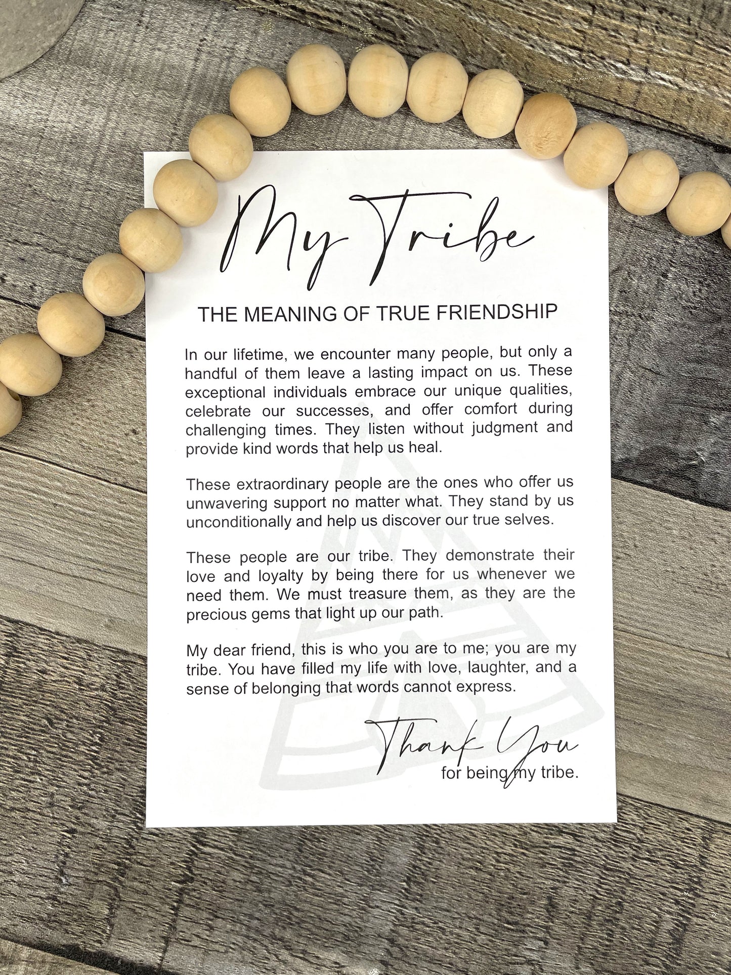 My Tribe - The Meaning of True Friendship Story Ornament