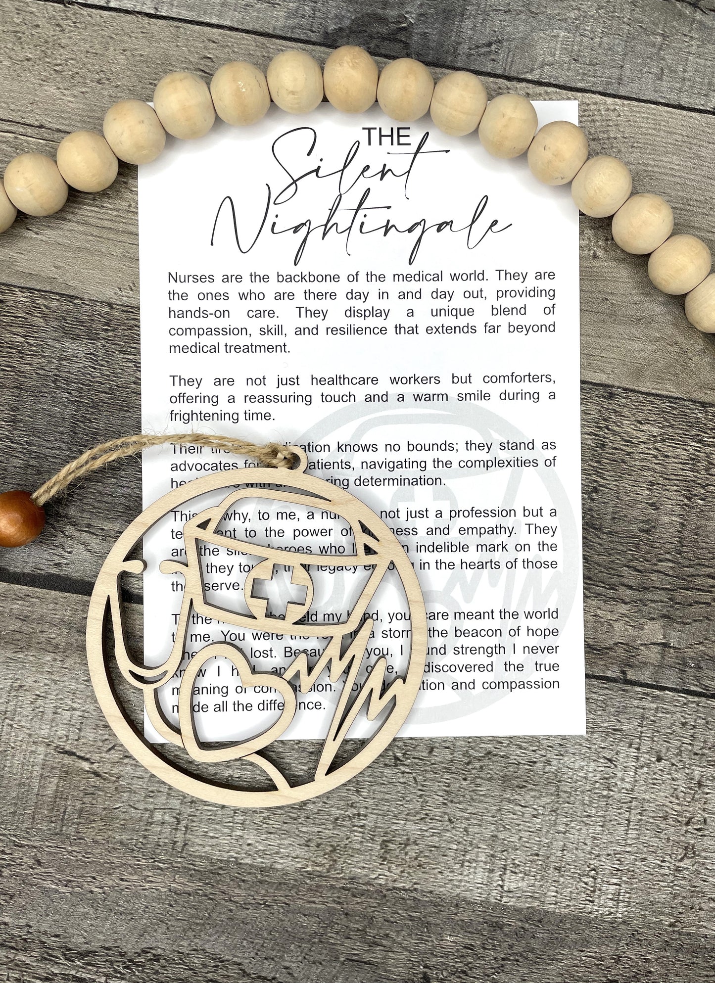 The Silent Nightingale - Nurse Story Ornament