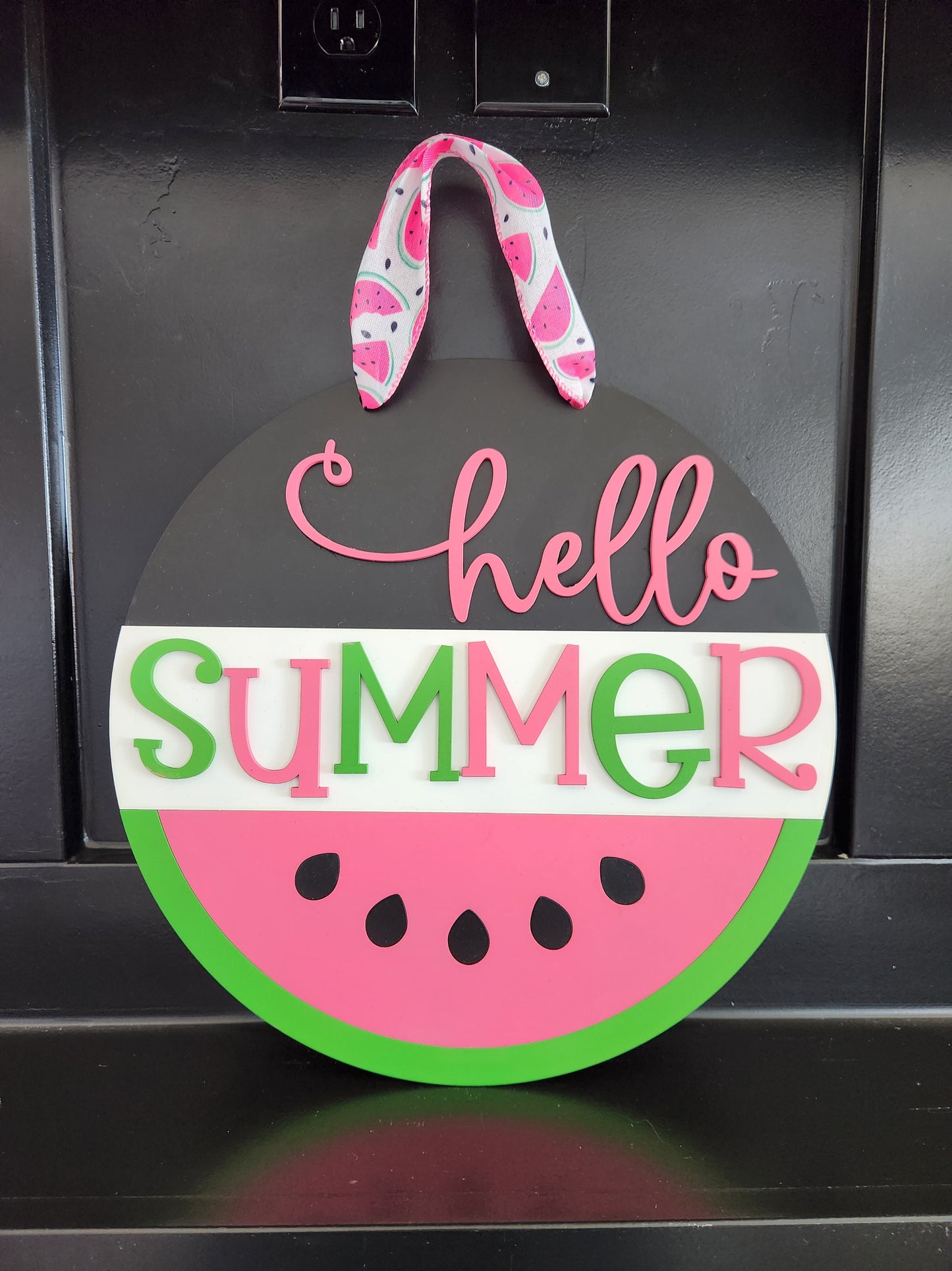 Hello Summer Watermelon Round