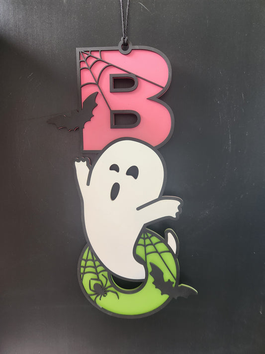 BOO Ghost Door Hanger