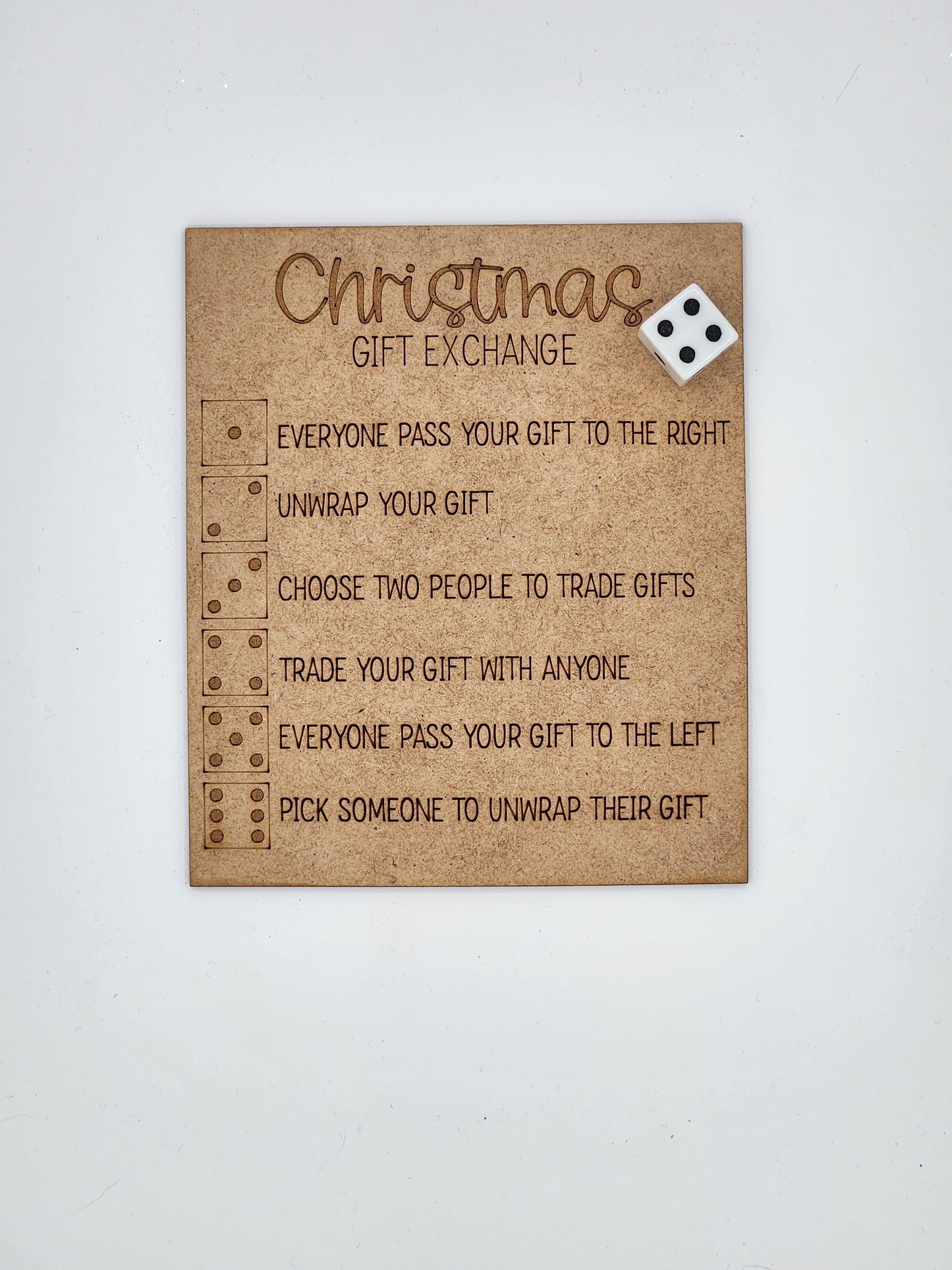 Christmas Dice Game Gift Exchange