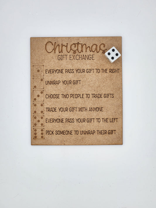 Christmas Dice Game Gift Exchange