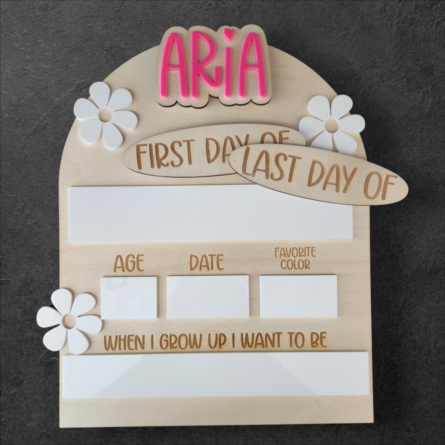 First & Last Day Sign - Back To School Board Medium Board
