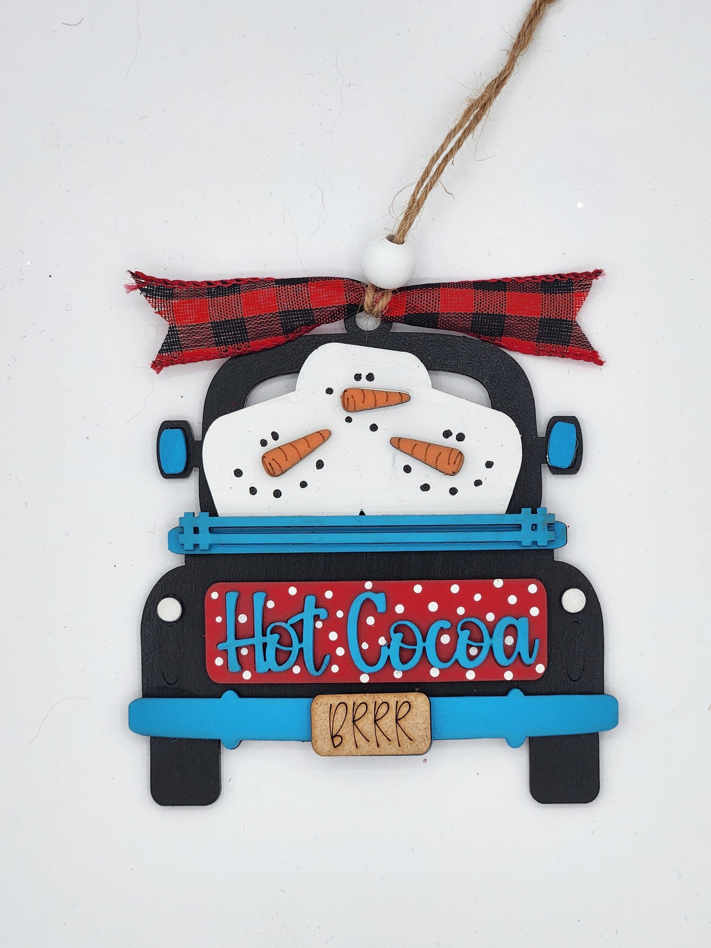 DIY Truck Ornament - Hot Cocoa Marshmallows