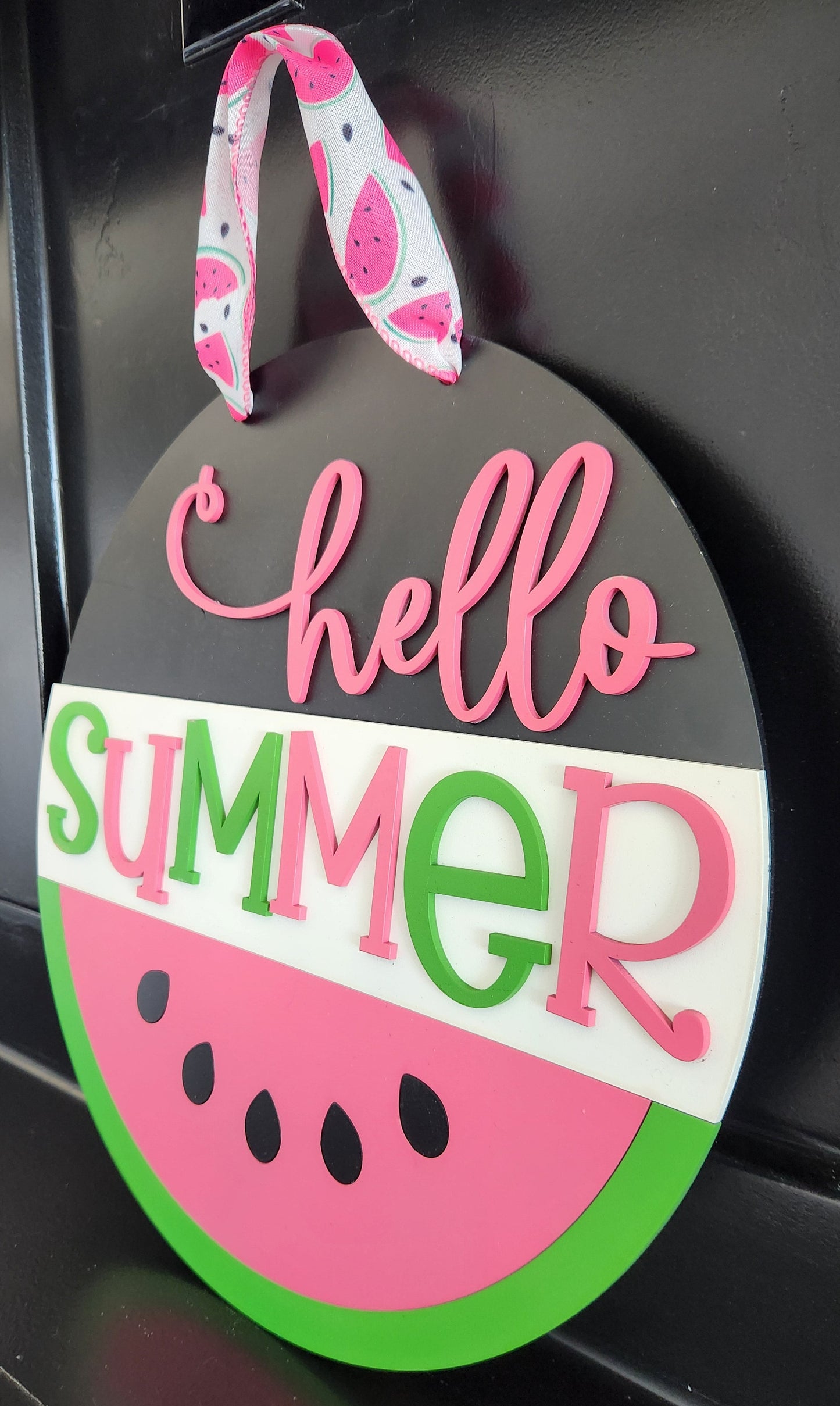 Hello Summer Watermelon Round