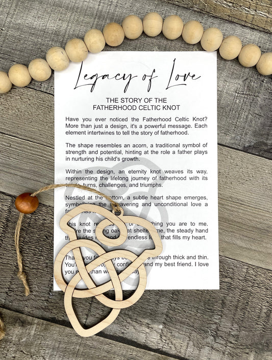 Legacy of Love - Fatherhood Celtic Knot Story Ornament