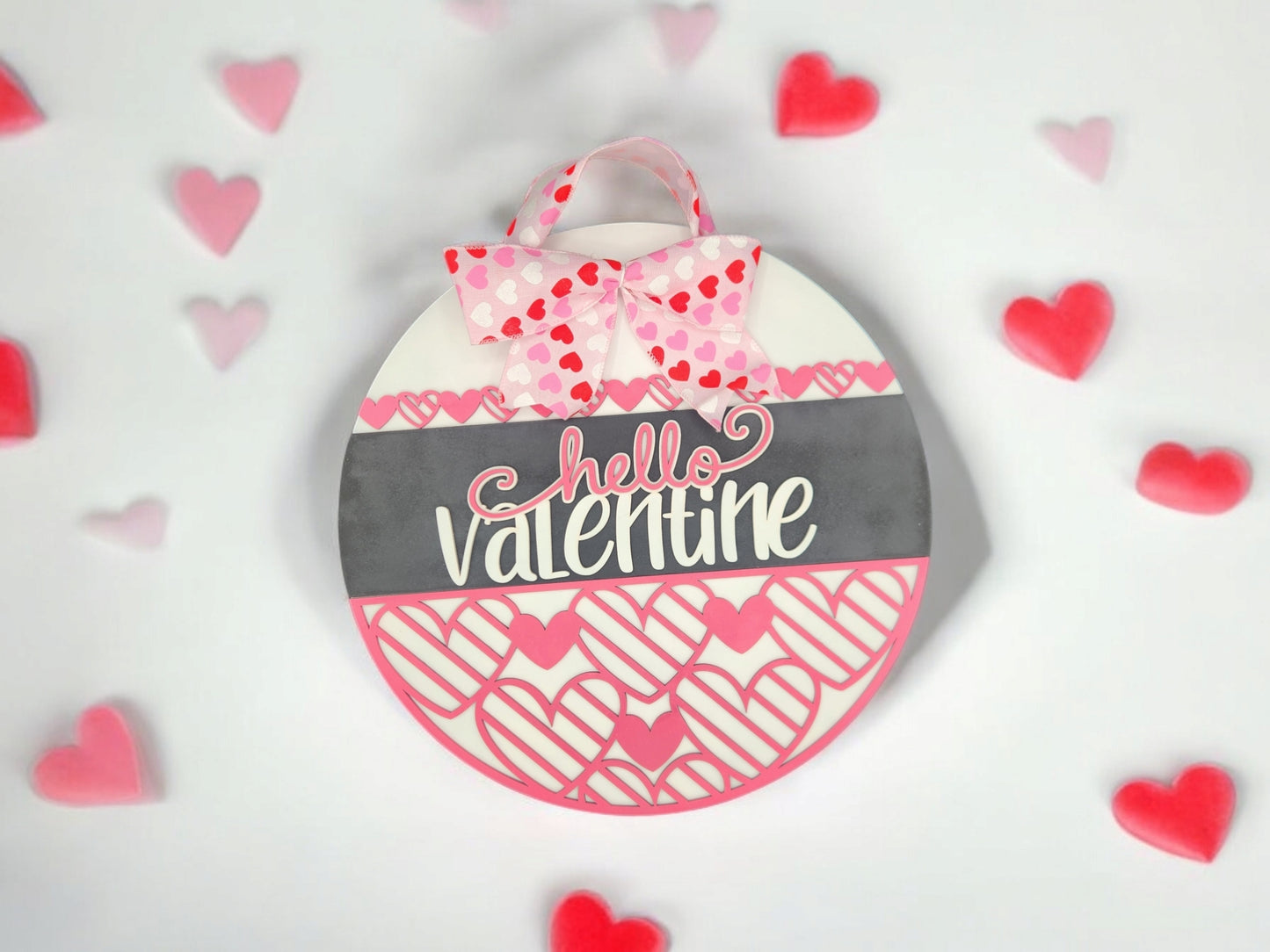 Hello Valentine Door Hanger