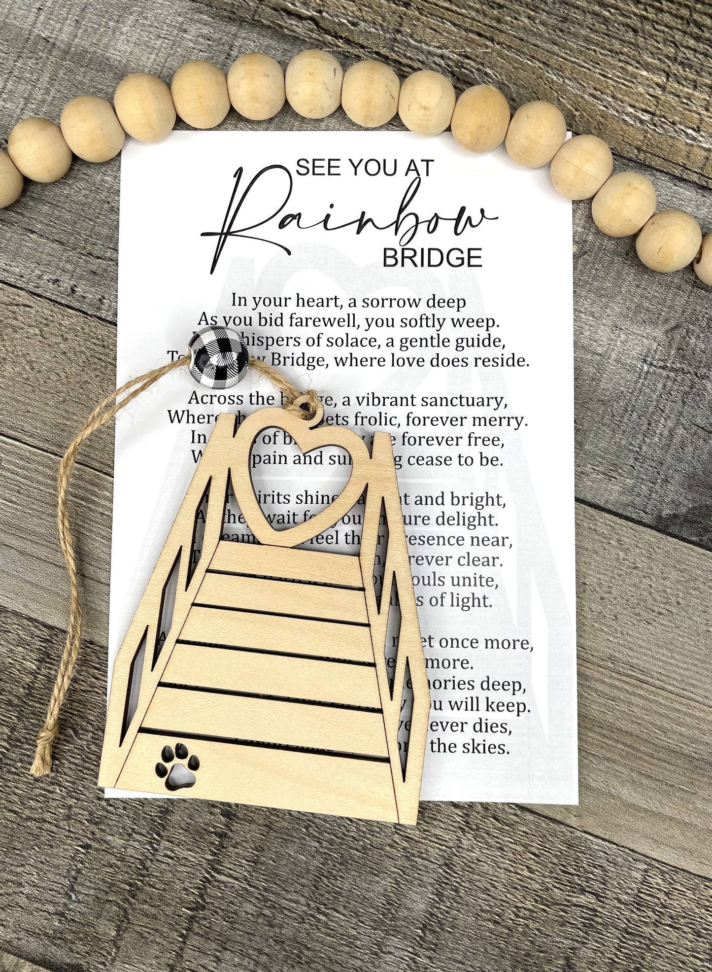 See You at The Rainbow Bridge Story Ornament