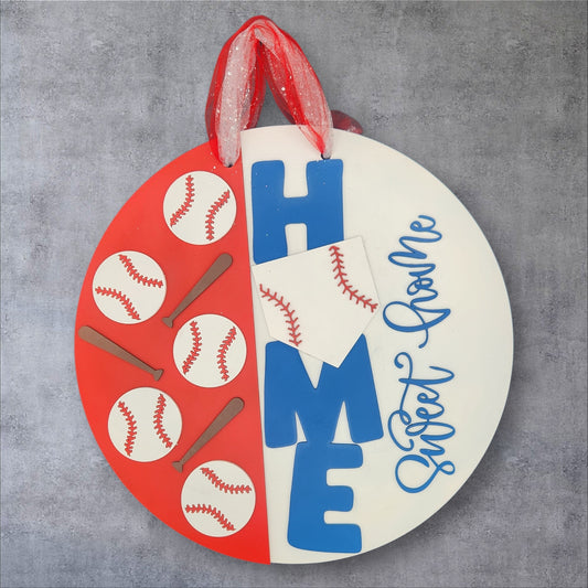 Baseball Home Sweet Home Round
