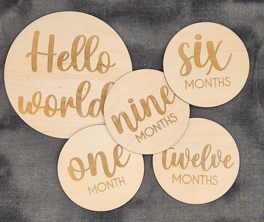 Thick Cursive Milestones