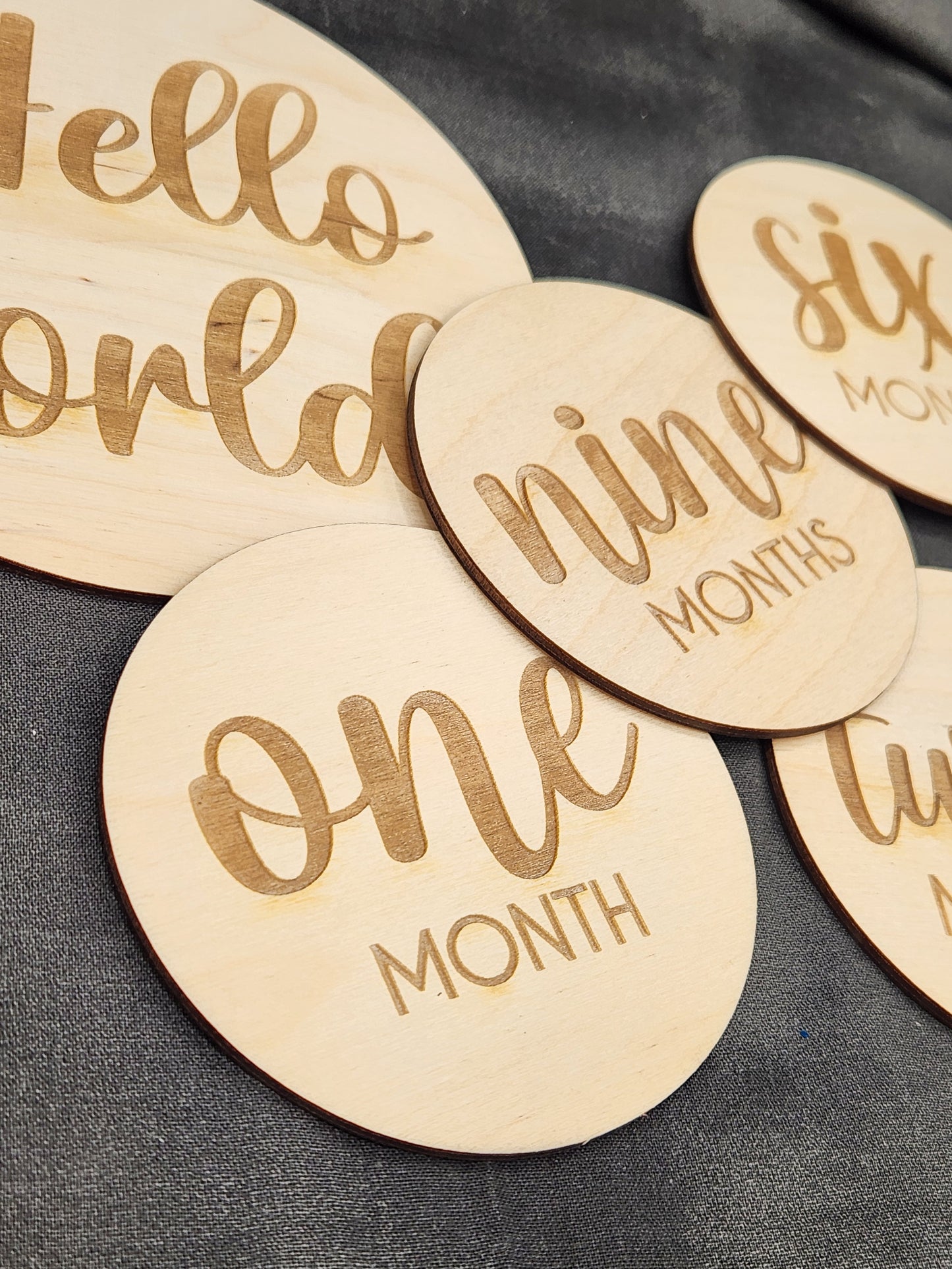 Thick Cursive Milestones