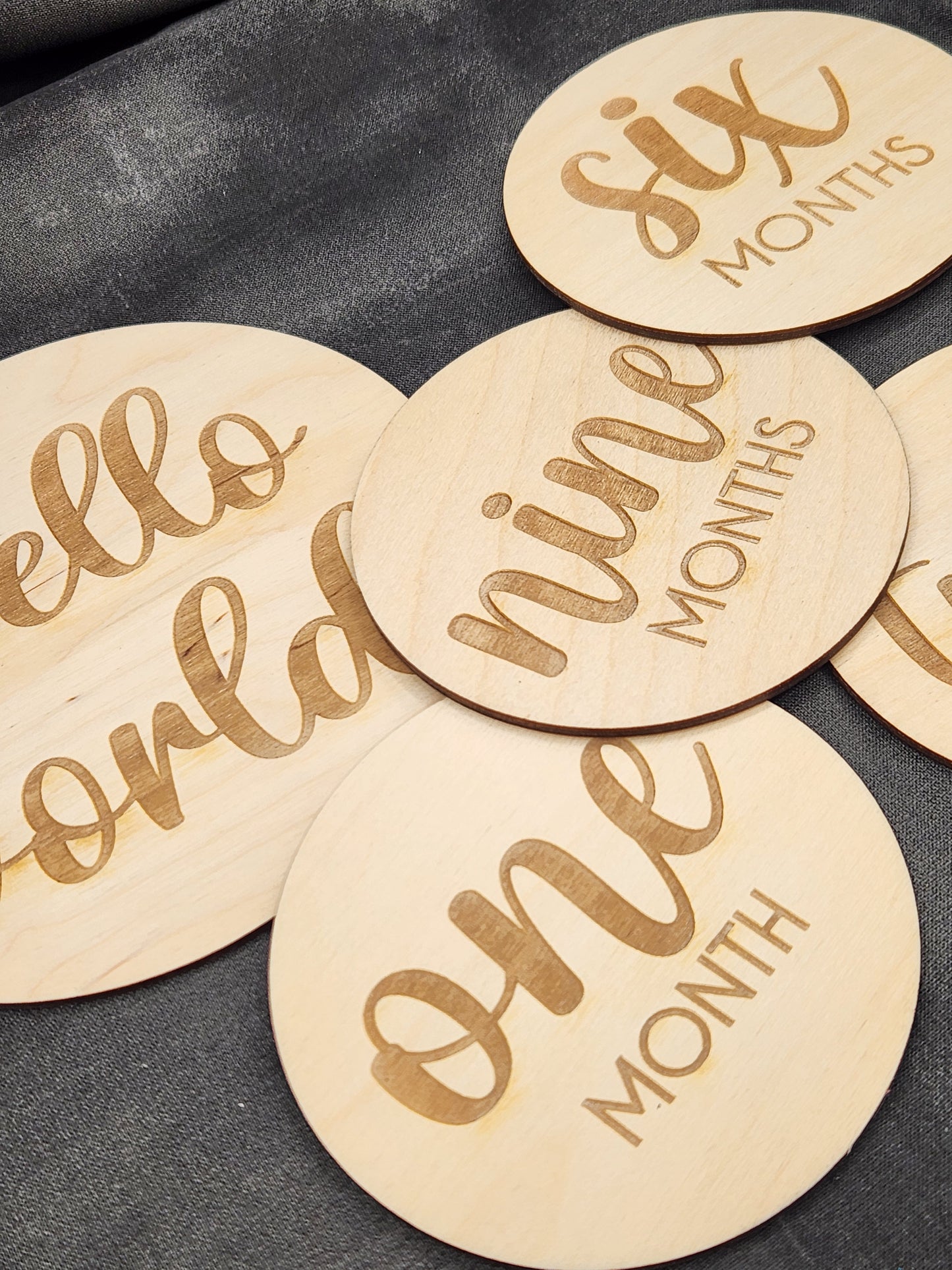 Thick Cursive Milestones