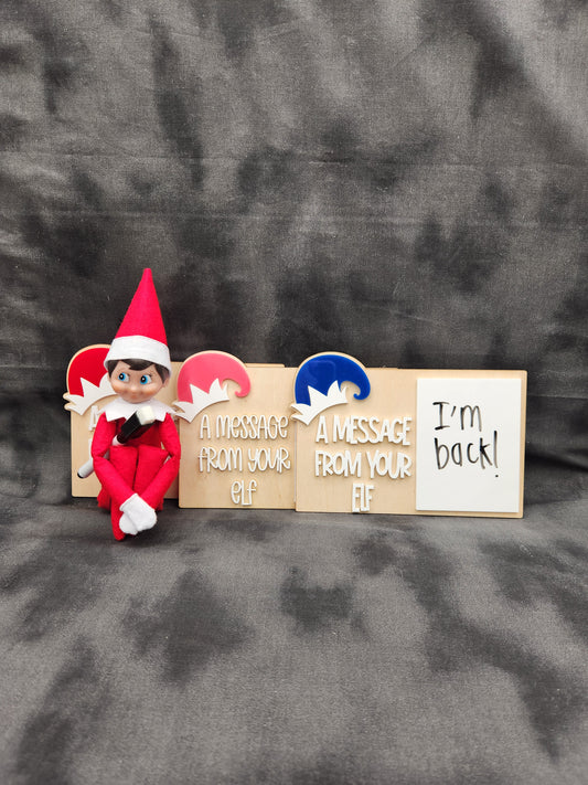 A message from your elf - note board